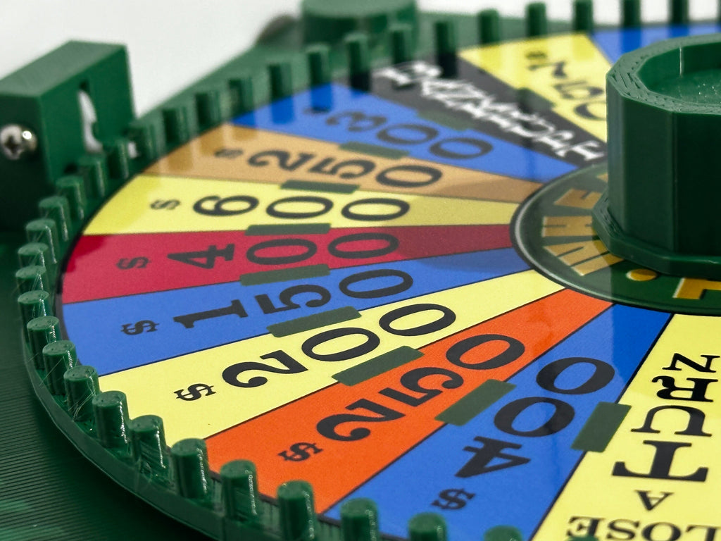 1986 Deluxe Wheel of Fortune Replica in Green – 3D Printed