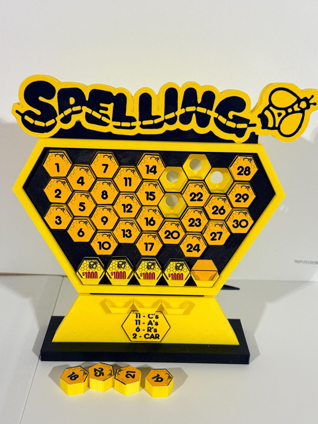 Price is Right Spelling Bee Pricing Game – 3D Printed Miniature