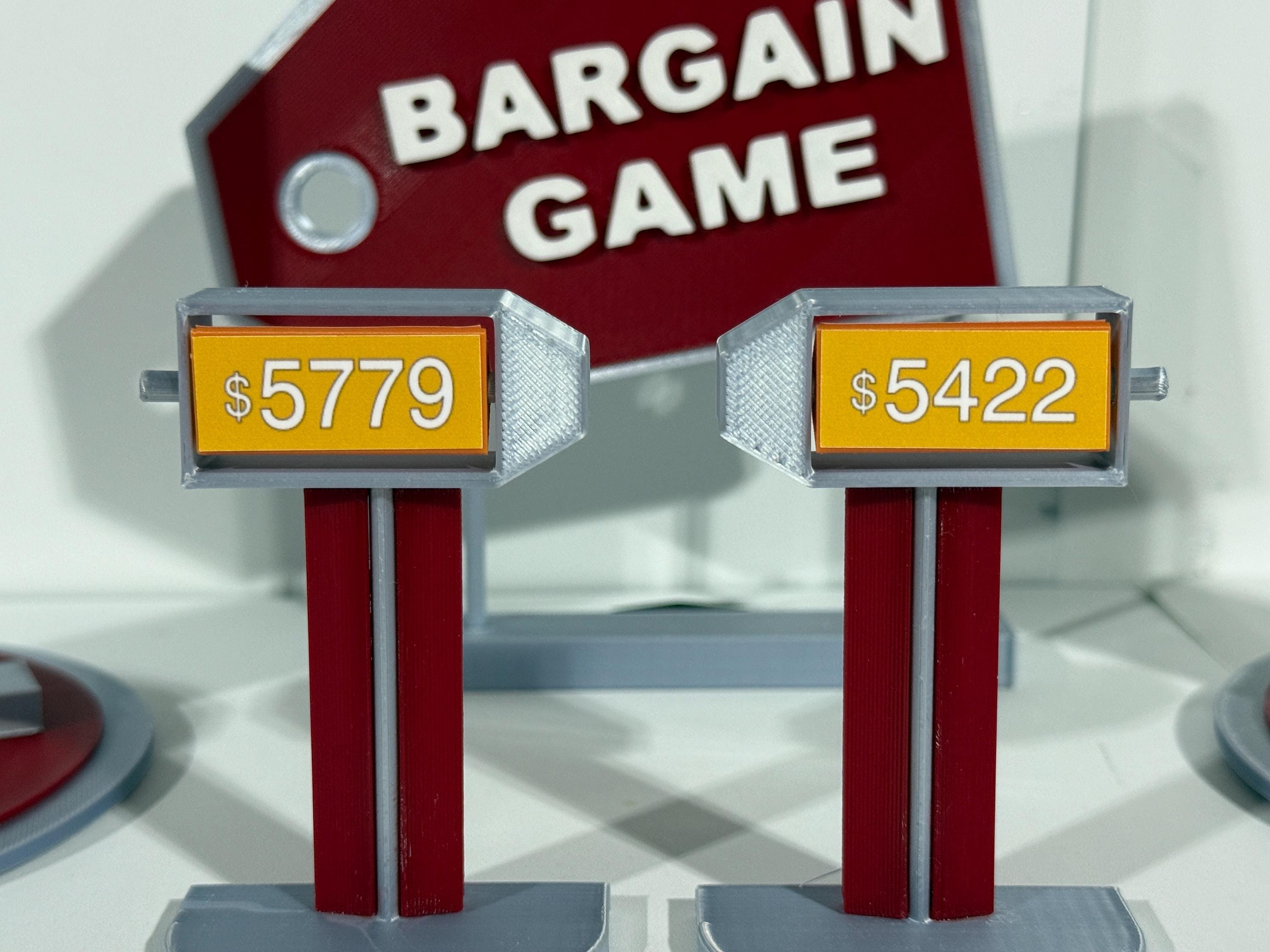 Price is Right Bargain Game Pricing Game – 3D Printed Miniature