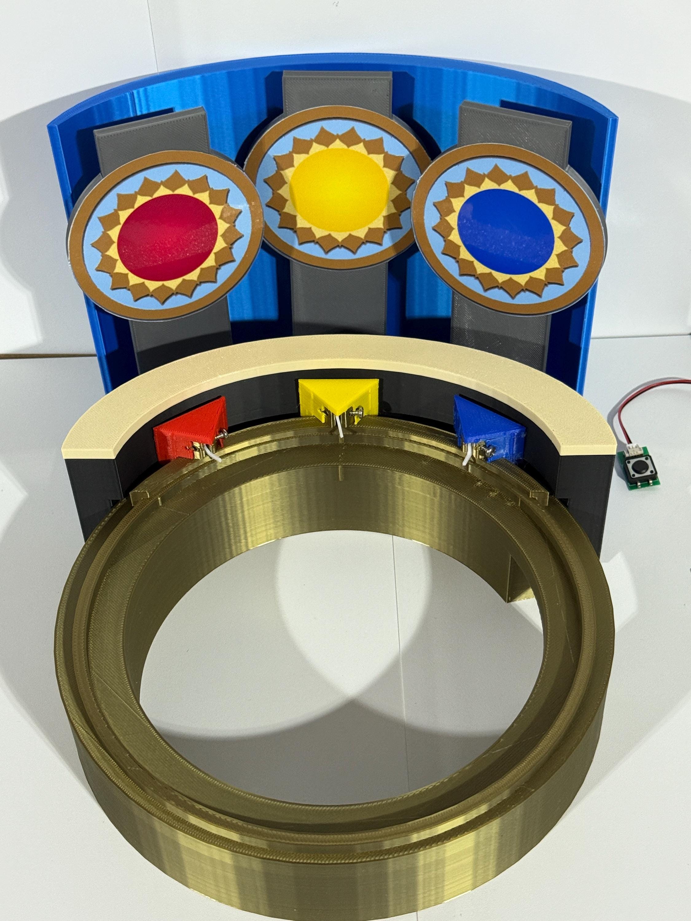 1987 Ultimate Wheel of Fortune Replica Set with Music & Rotating Base – 3D Printed