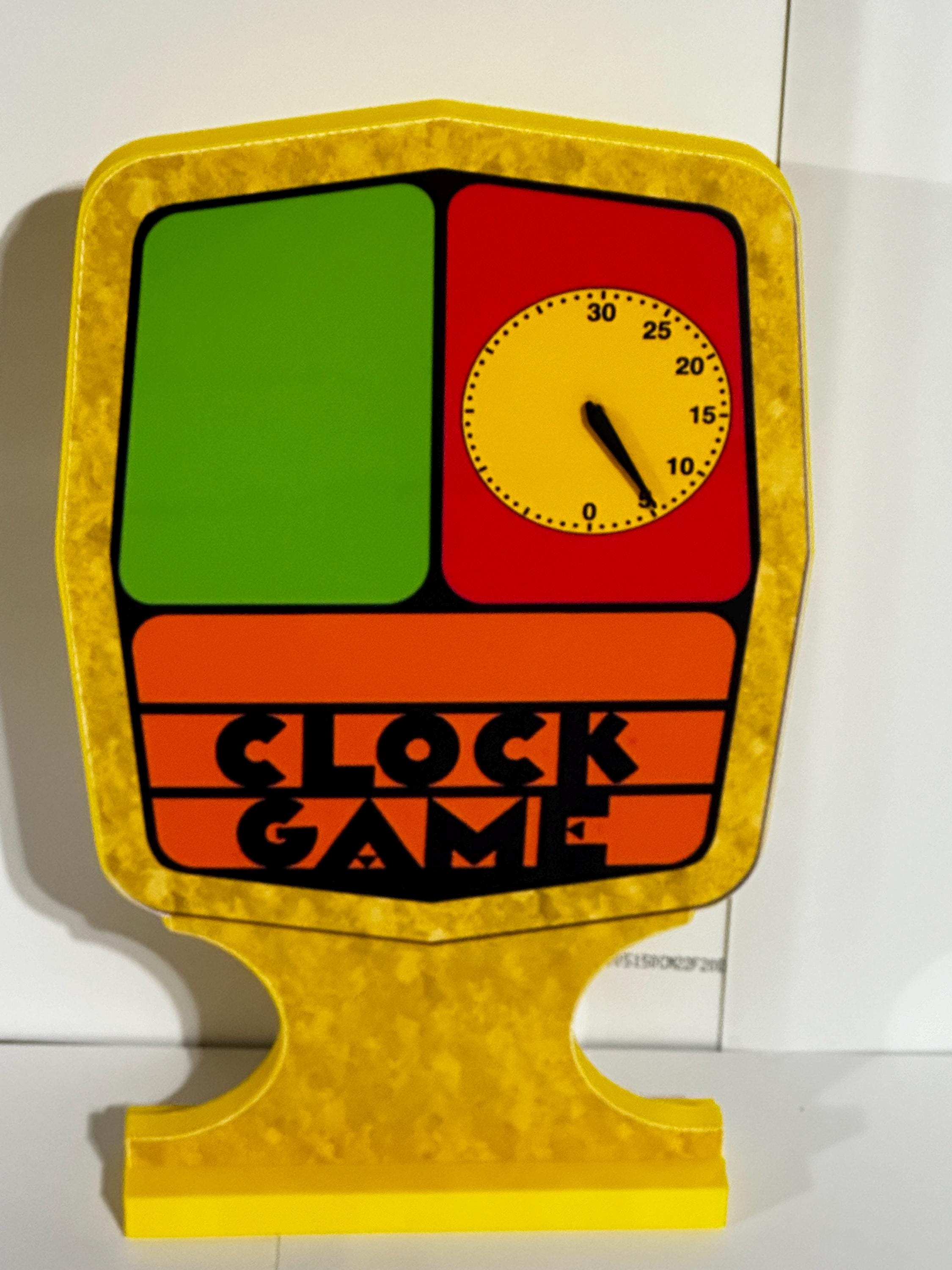Price is Right Clock Game Pricing Game – 3D Printed Miniature