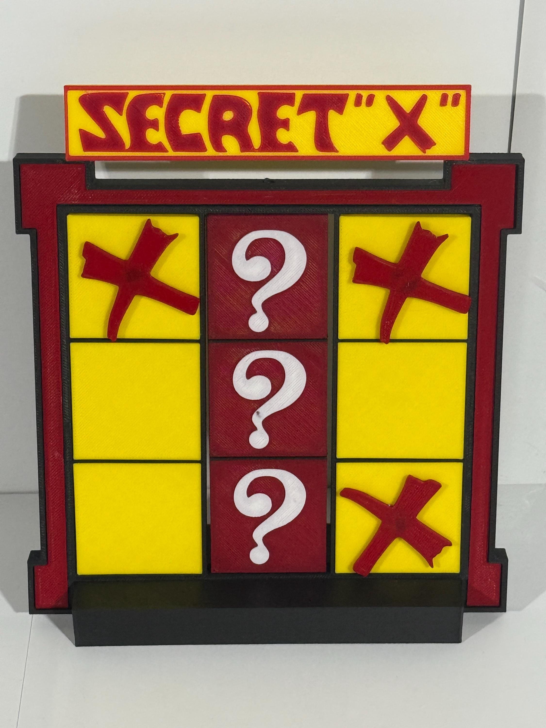 Price is Right Secret X Pricing Game – 3D Printed Miniature
