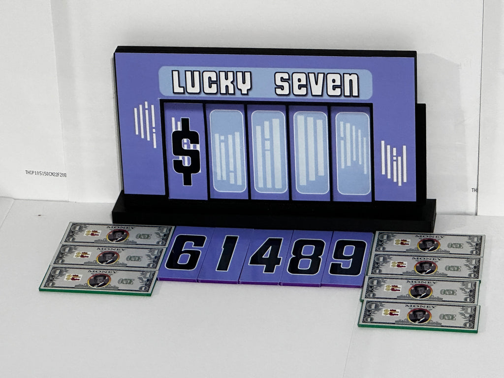 Price is Right Lucky Seven Pricing Game – 3D Printed Miniature
