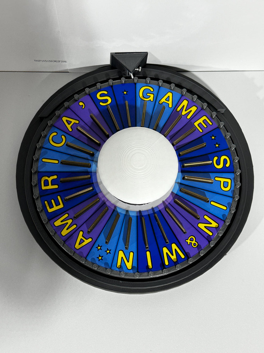 Wheel of Fortune Bonus Round Wheel Spinner with Round Base – 3D Printed Replica