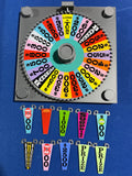 80s–90s Era Wheel of Fortune Board Game Wheel Spinner – 3D Printed Replica