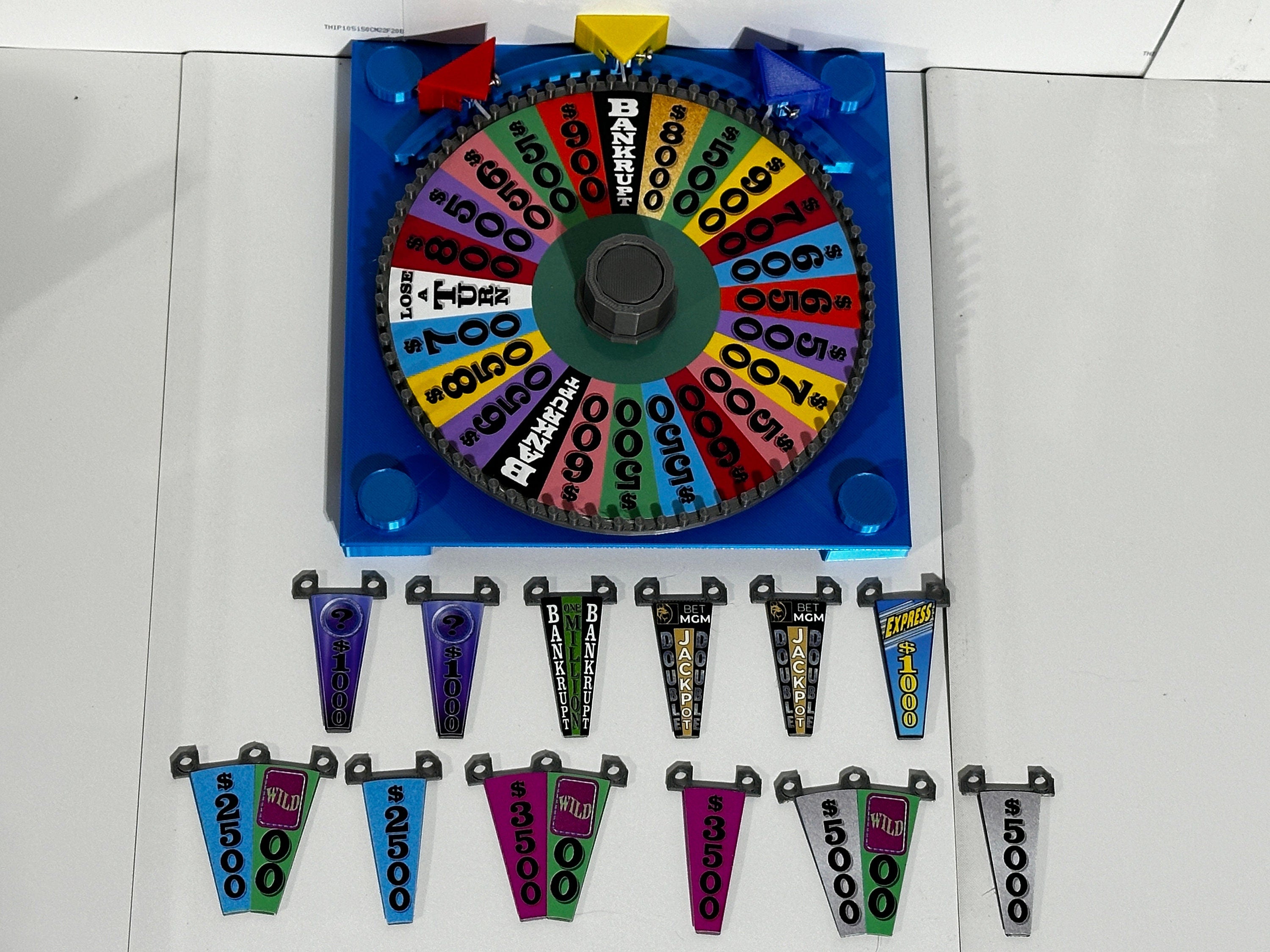 2024 BET MGM Wheel of Fortune Board Game Wheel – 3D Printed Replica