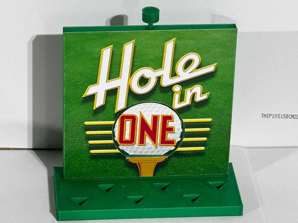 Price is Right Hole in One Pricing Game – 3D Printed Miniature