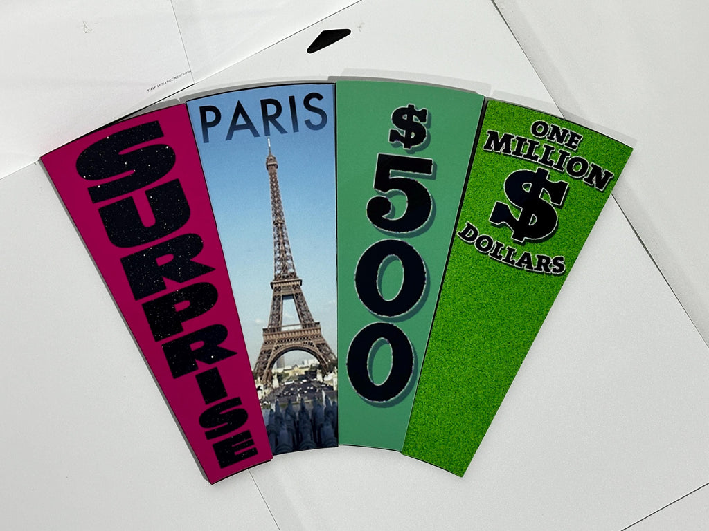 Wheel of Fortune 9-Inch Display Wedges – 3D Printed