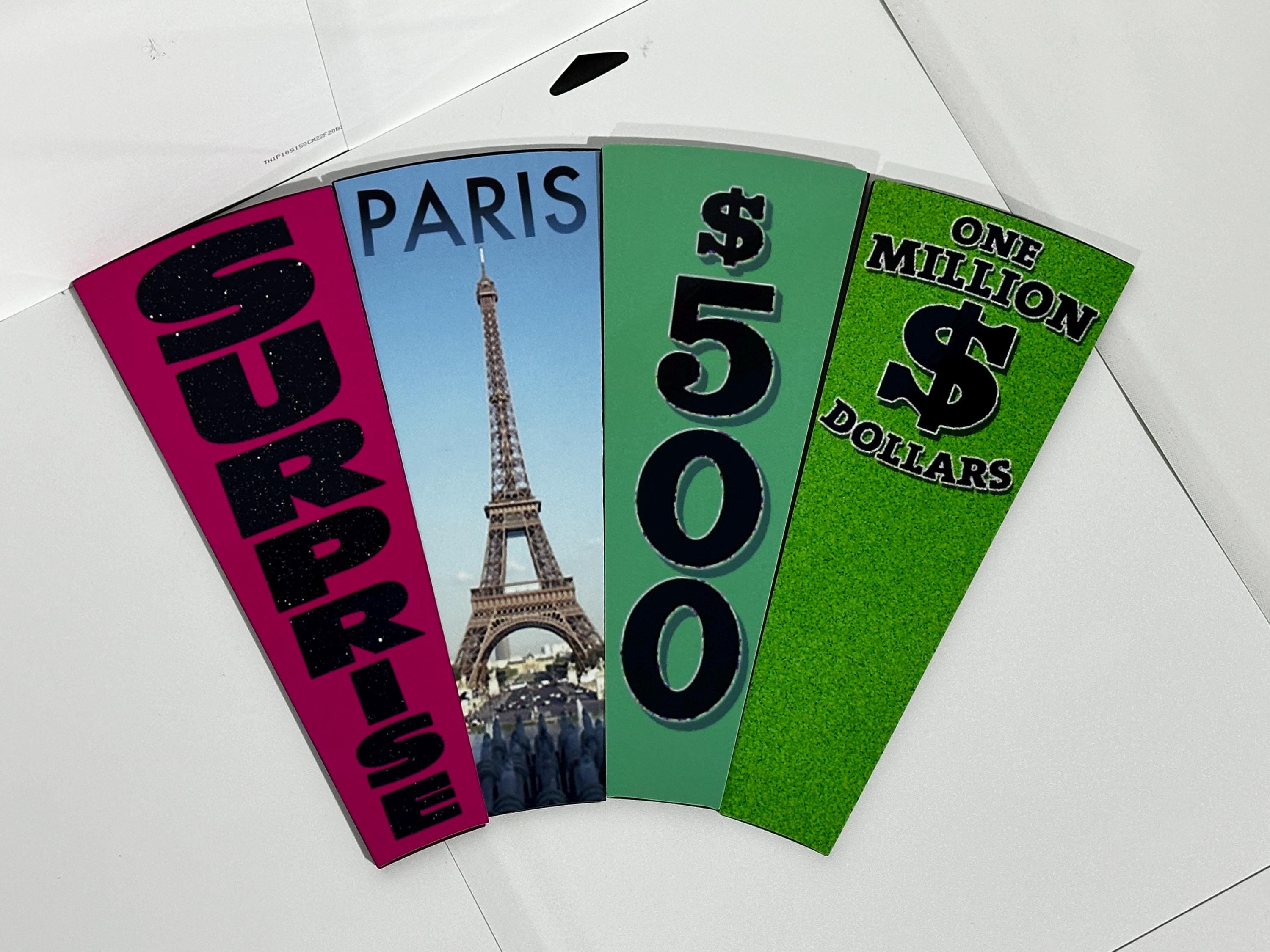 Wheel of Fortune 9-Inch Display Wedges – 3D Printed
