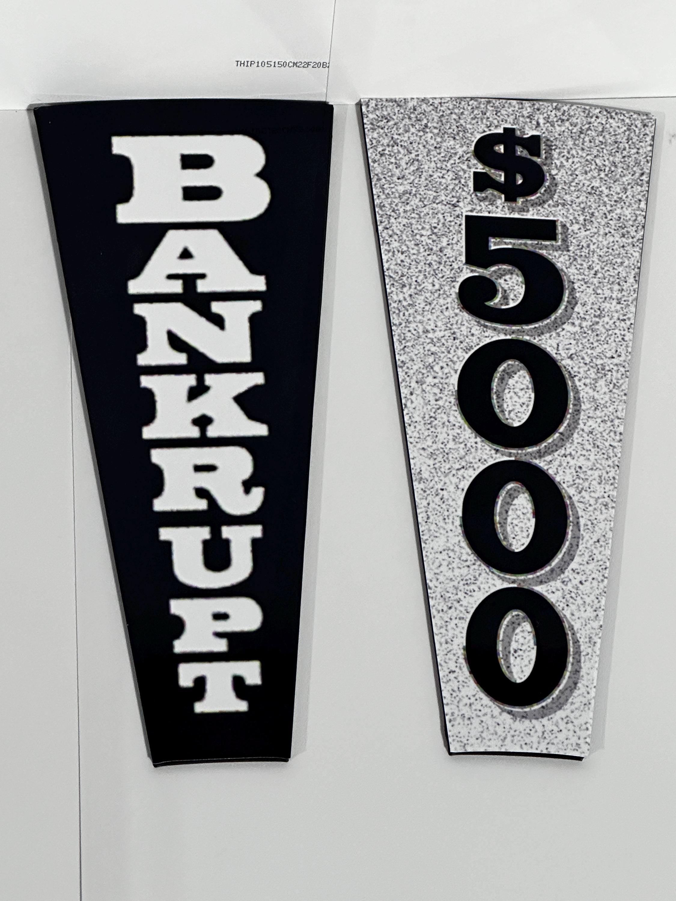 Wheel of Fortune 9-Inch Display Wedges – 3D Printed
