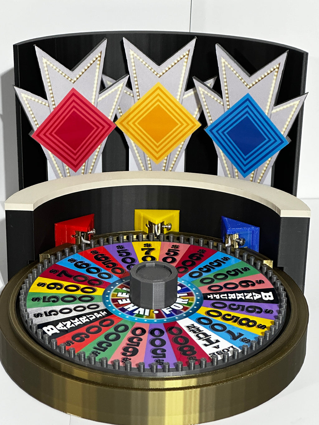 Ultimate Wheel of Fortune Replica Set – Custom Color & Era – 3D Printed