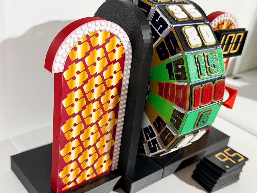 Price is Right 1978 & 1989 Showcase Showdown Wheel with Scoreboard – 3D Printed