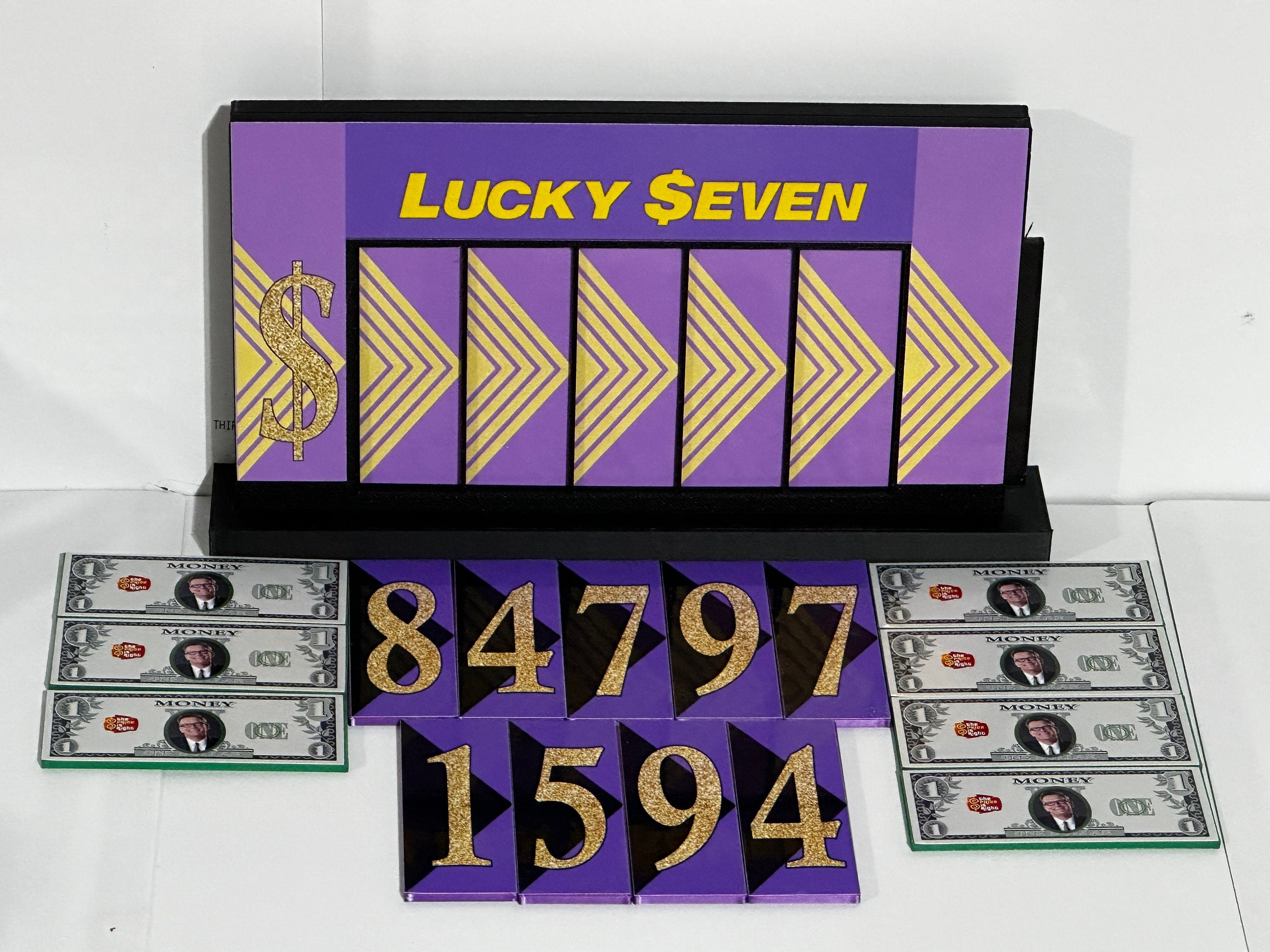 Price is Right Lucky Seven Pricing Game – 3D Printed Miniature
