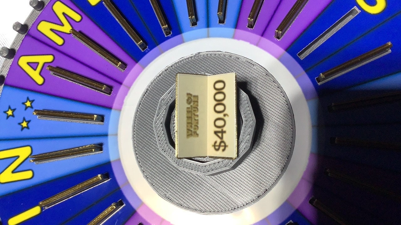 Wheel of Fortune Bonus Round Wheel Spinner – 3D Printed Replica