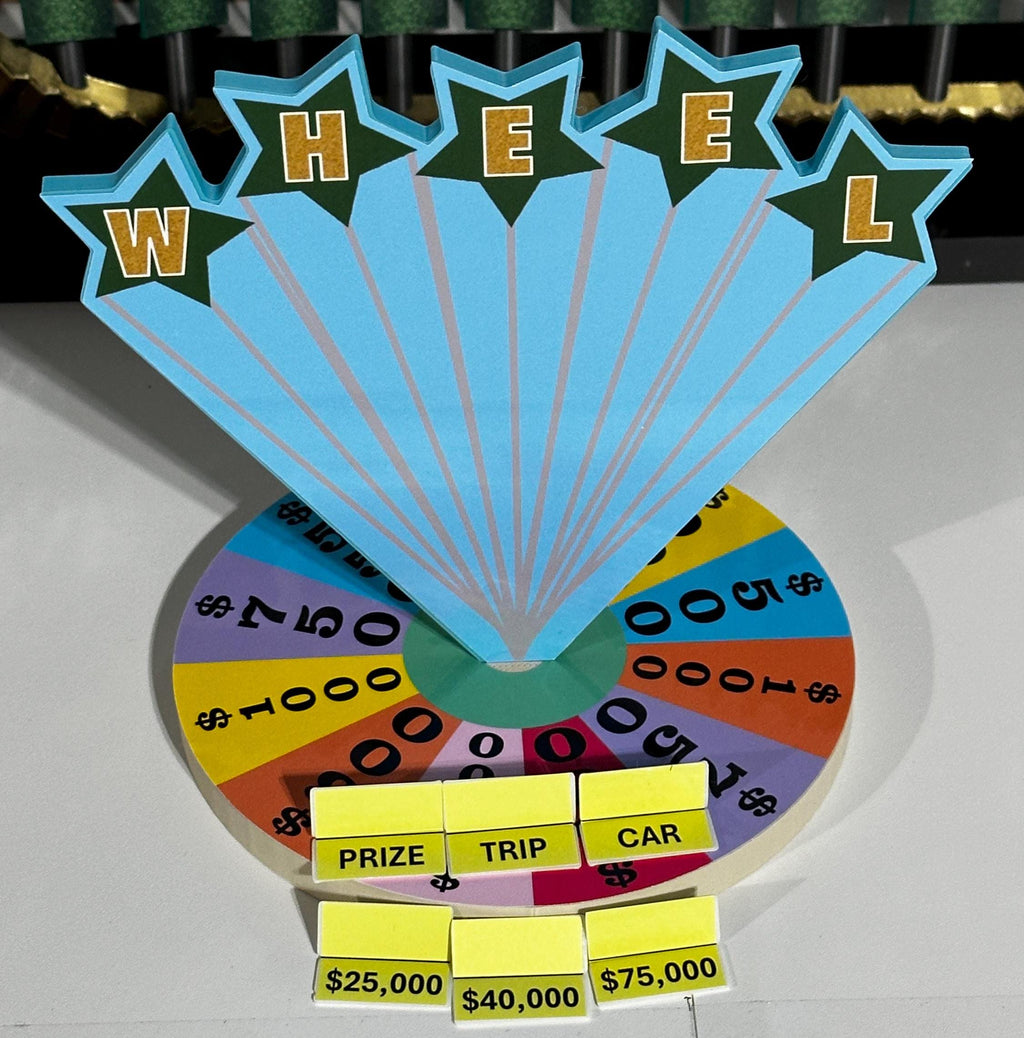 1990 Wheel of Fortune Replica Set – Puzzle Board, Wheel & Bonus Round