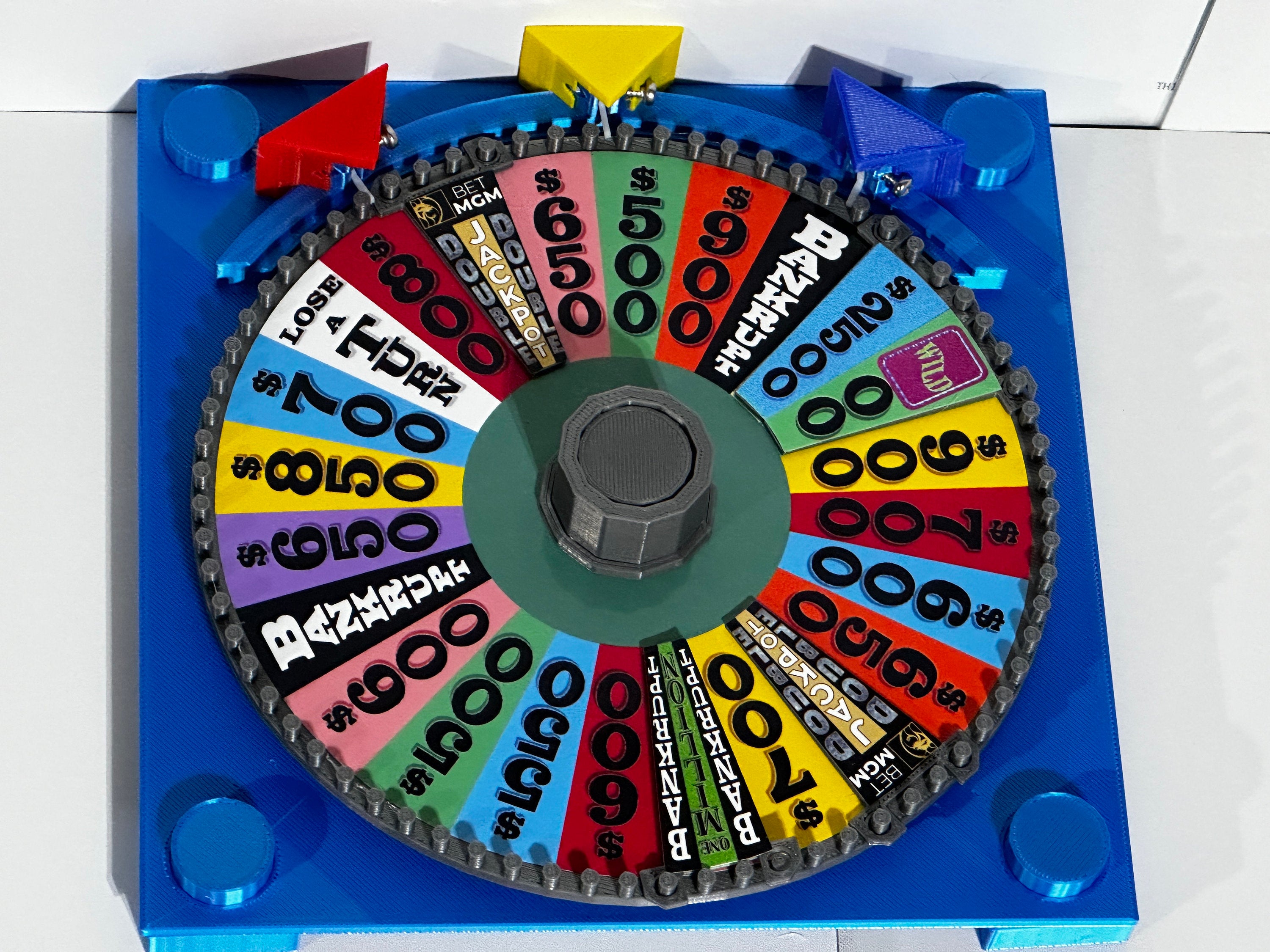 2024 BET MGM Wheel of Fortune Board Game Wheel – 3D Printed Replica