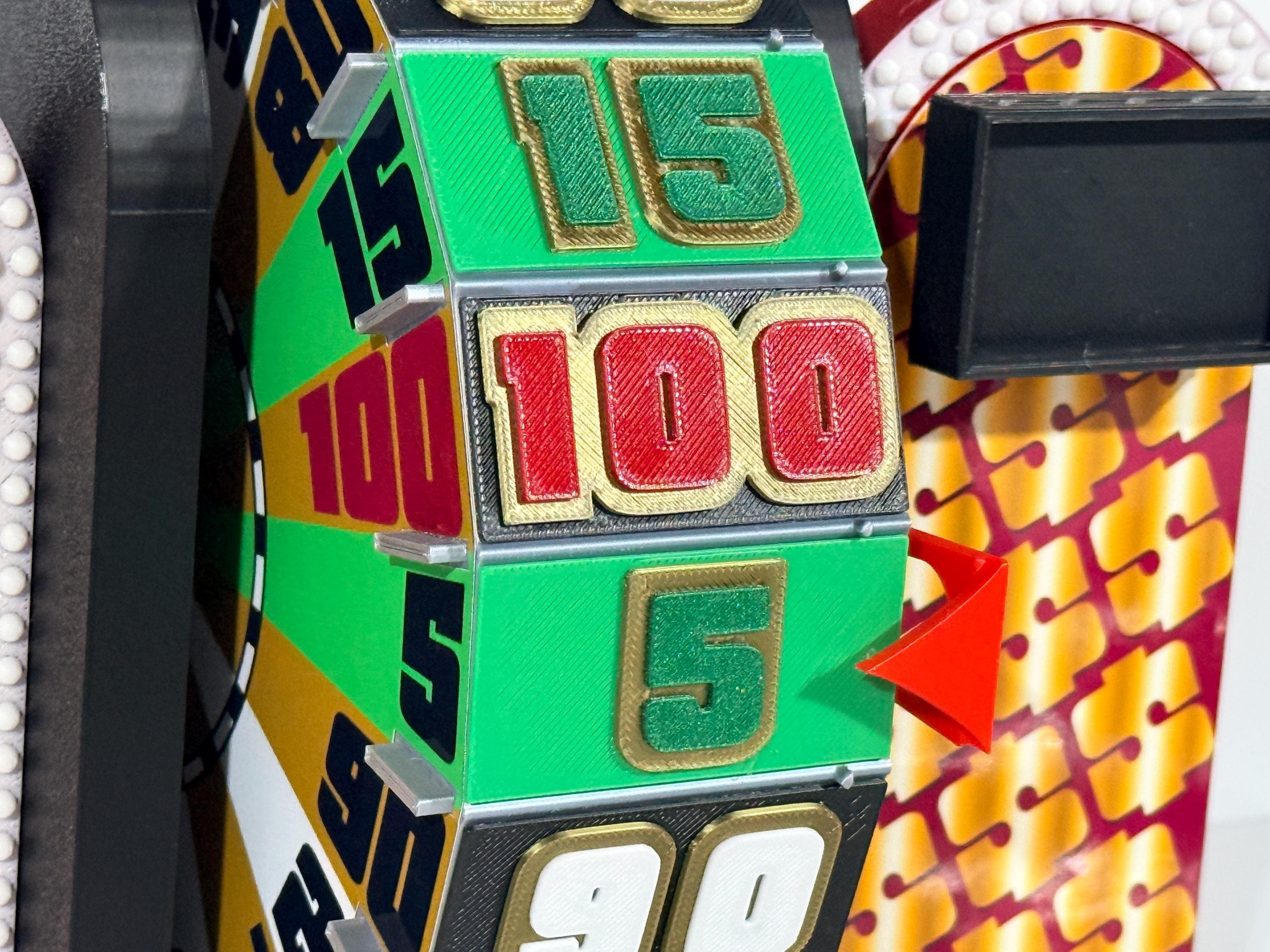 Price is Right 1978 & 1989 Showcase Showdown Wheel with Scoreboard – 3D Printed