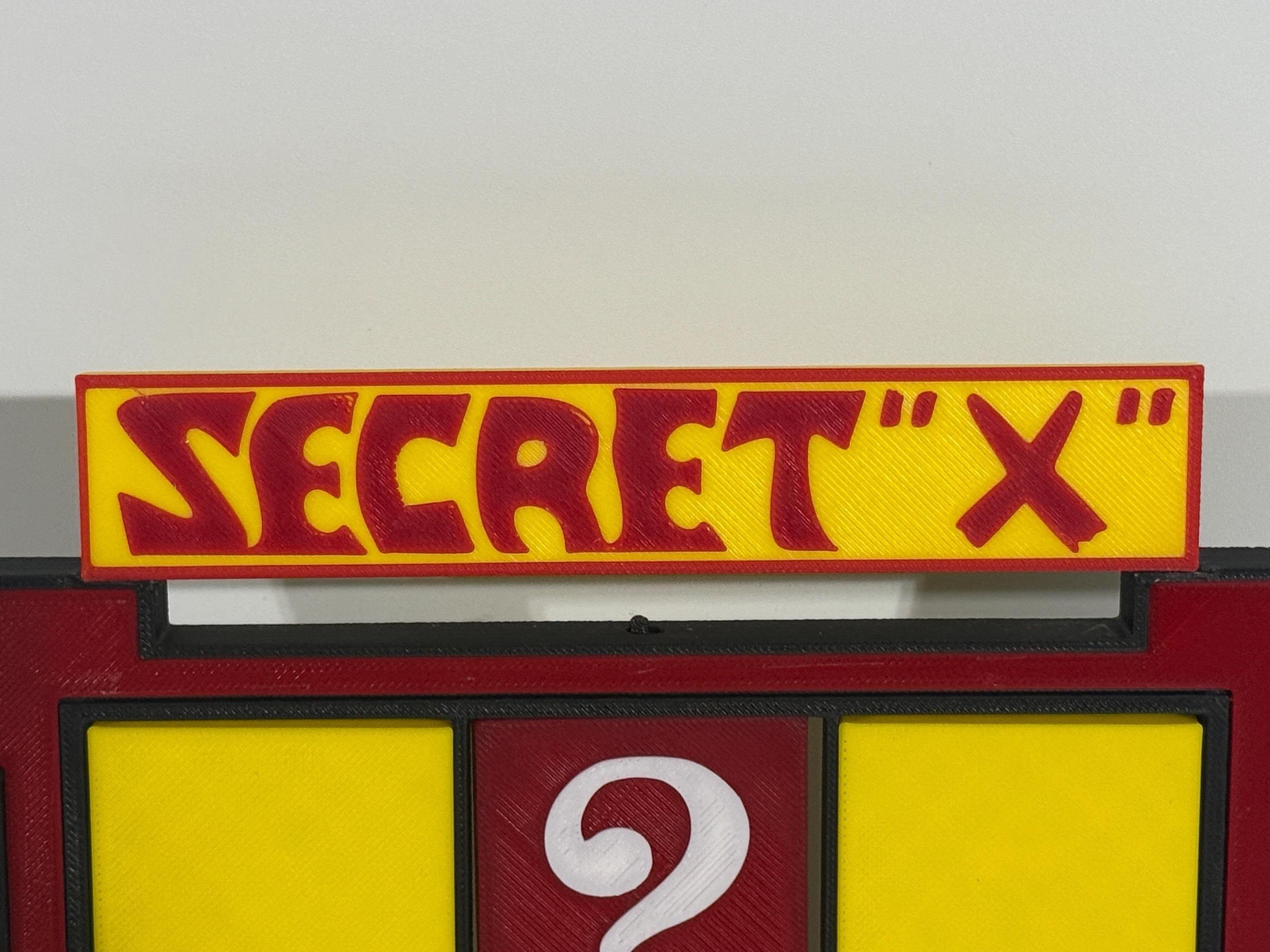 Price is Right Secret X Pricing Game – 3D Printed Miniature