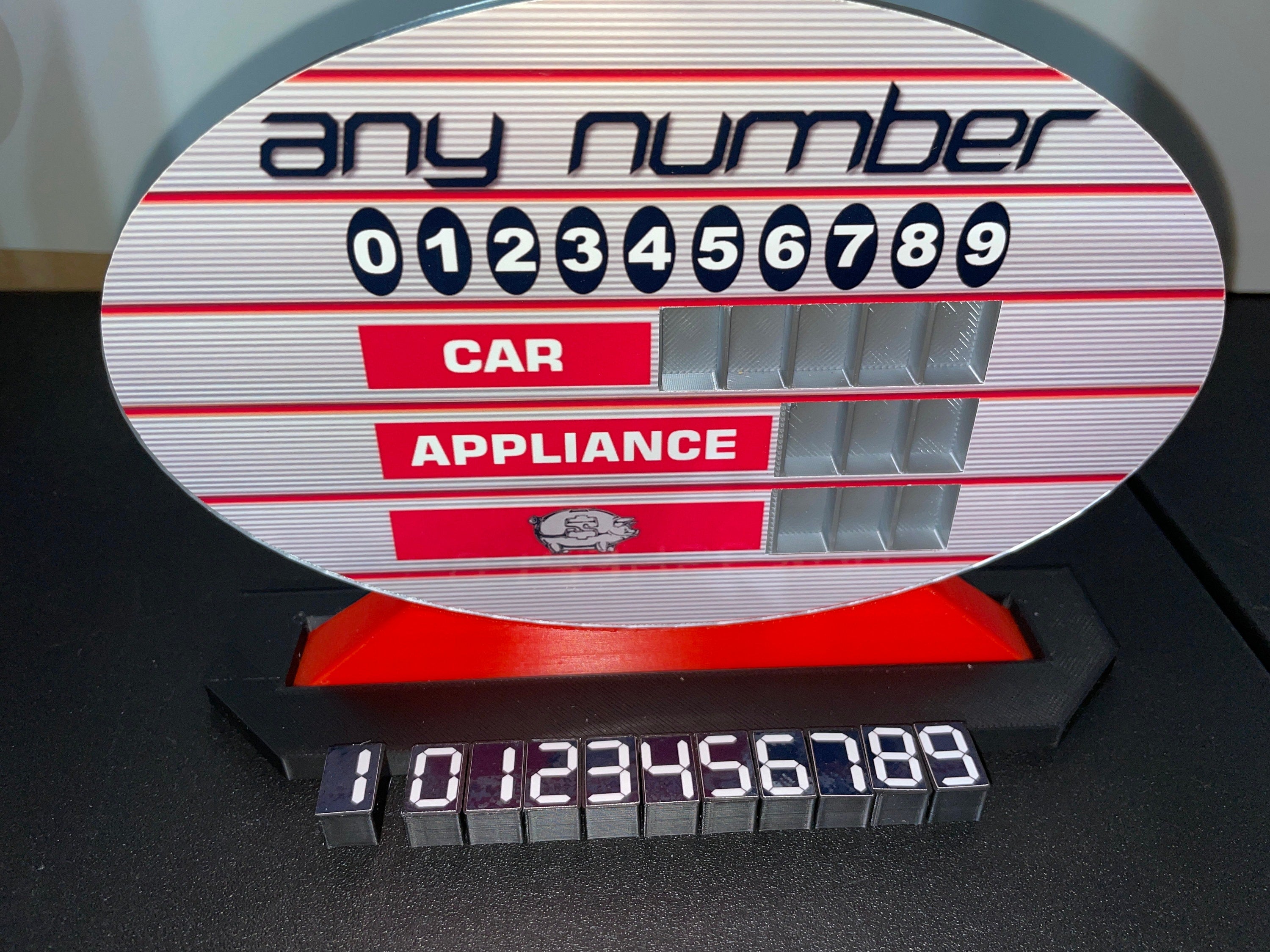 Price is Right Any Number Pricing Game – 3D Printed Miniature