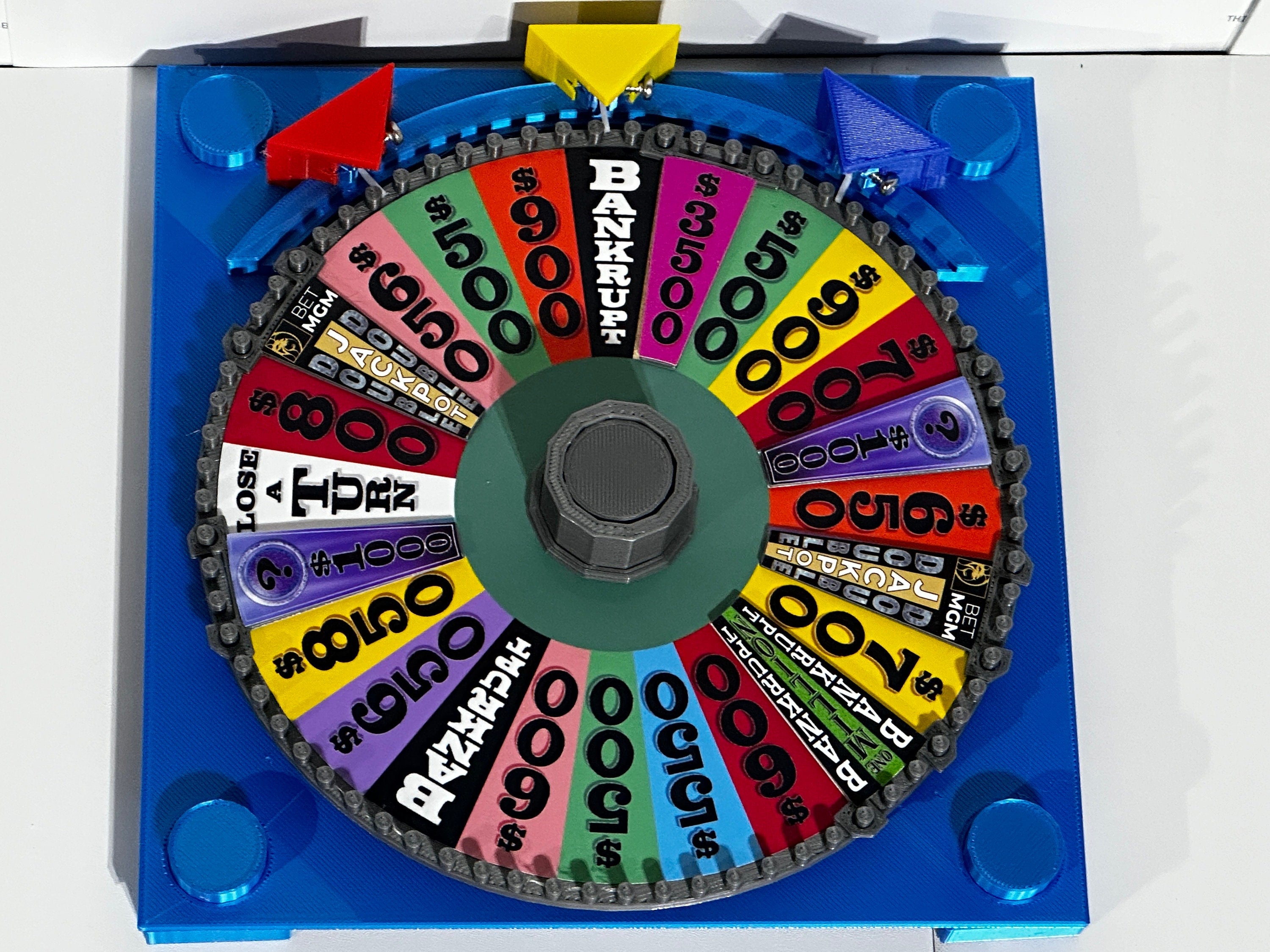 2024 BET MGM Wheel of Fortune Board Game Wheel – 3D Printed Replica