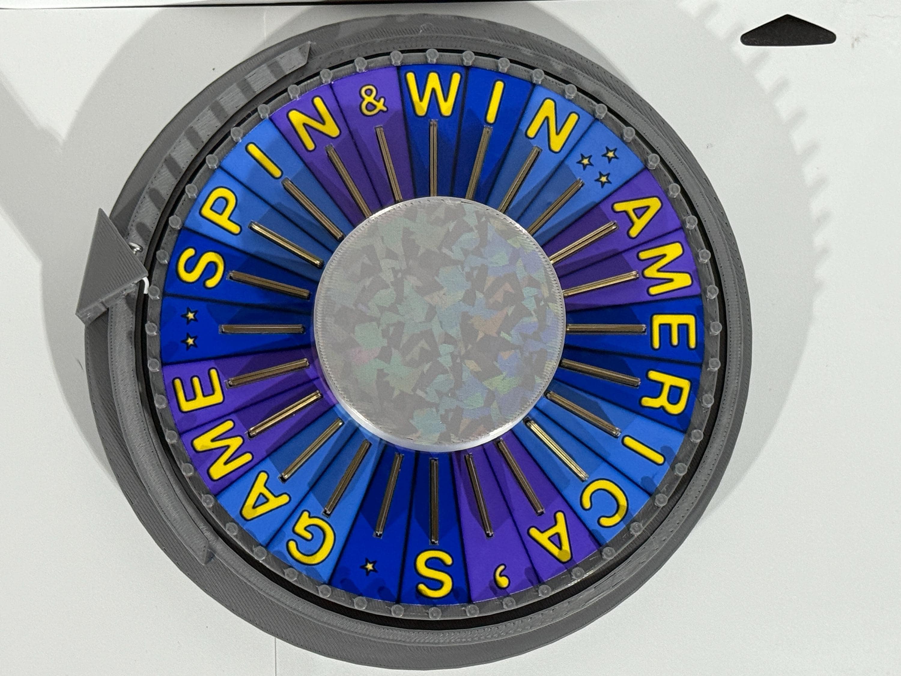 2025 Wheel of Fortune Bonus Round Wheel Spinner with Round Base – 3D Printed