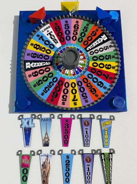 Wheel of Fortune Board Game Spinner Upgrade – 3D Printed