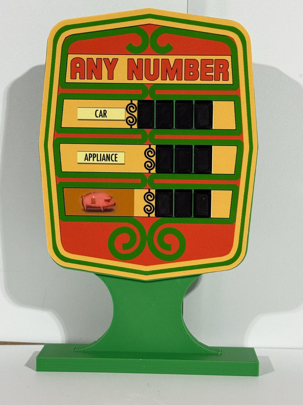 Price is Right Early 1980s Any Number Pricing Game – 3D Printed Miniature
