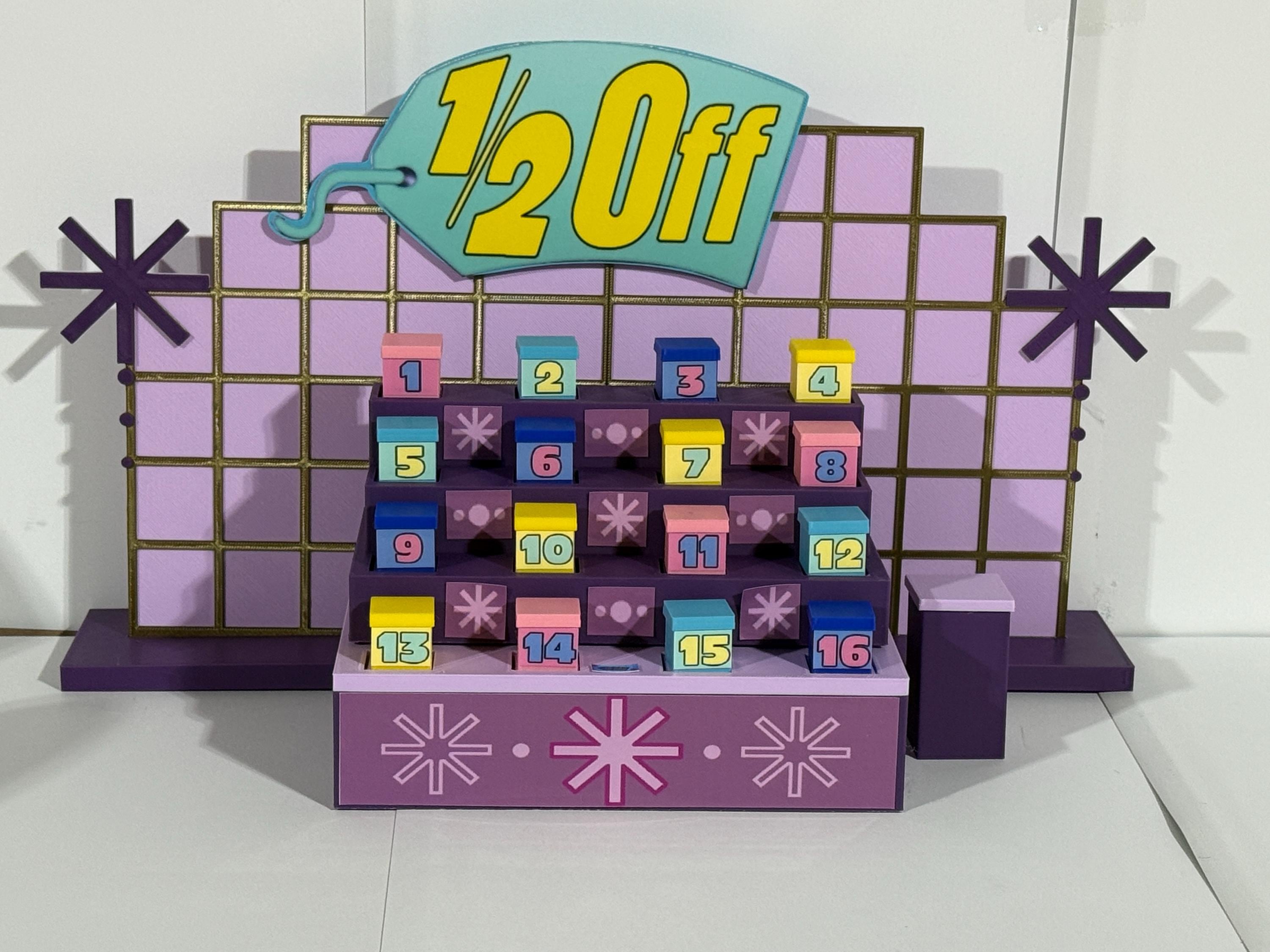 Price is Right 2004–2018 Original Purple 1/2 Off Pricing Game – 3D Printed Miniature