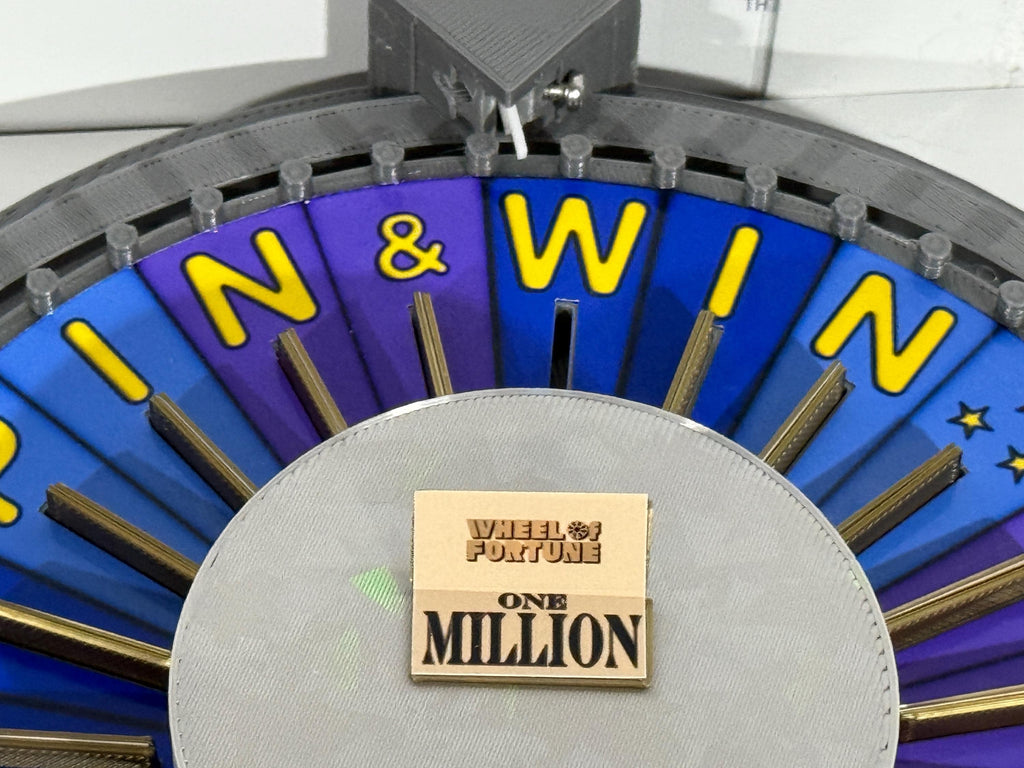 2025 Wheel of Fortune Bonus Round Wheel Spinner with Round Base – 3D Printed