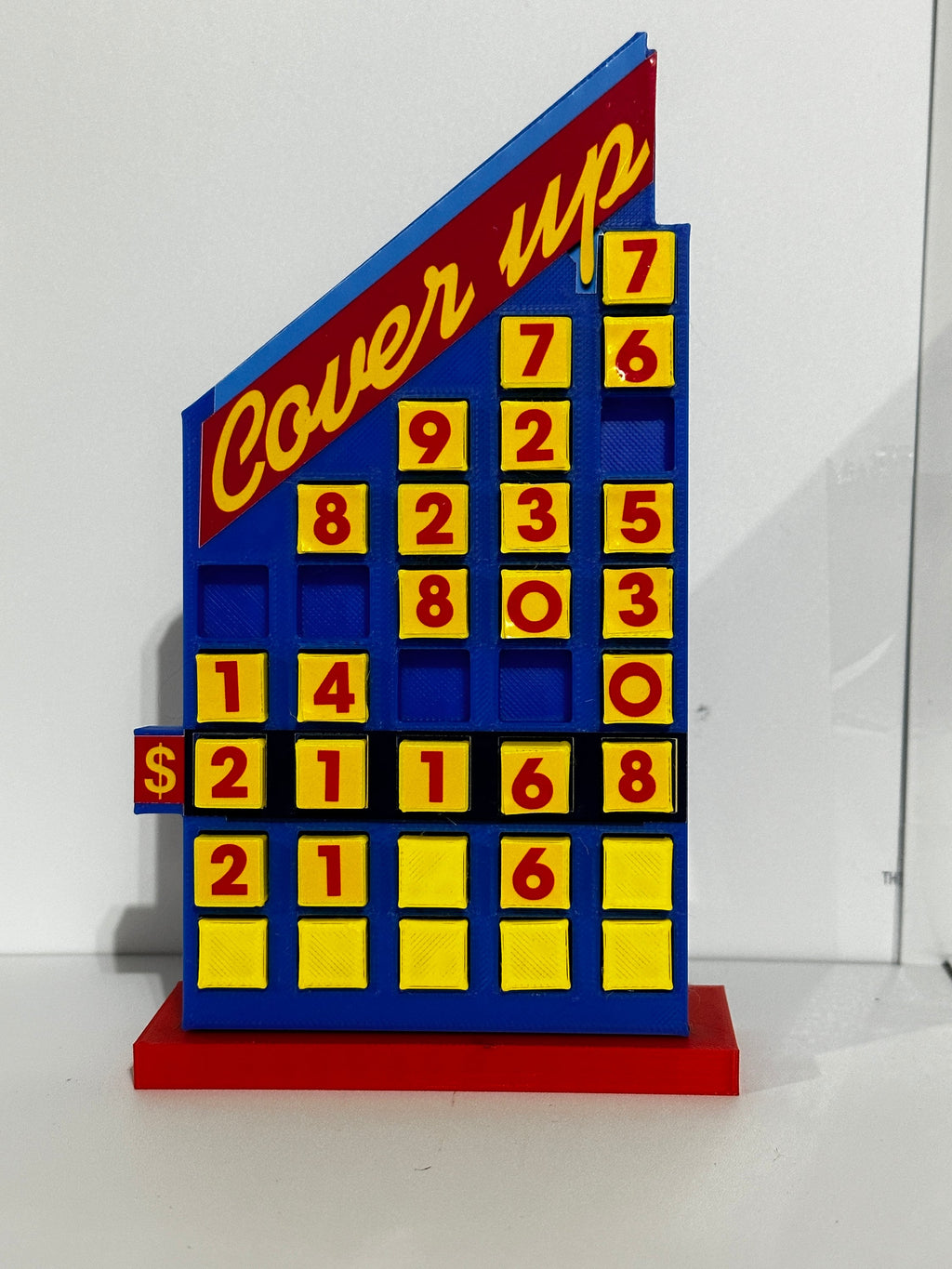 Price is Right Cover Up Pricing Game – 3D Printed Miniature