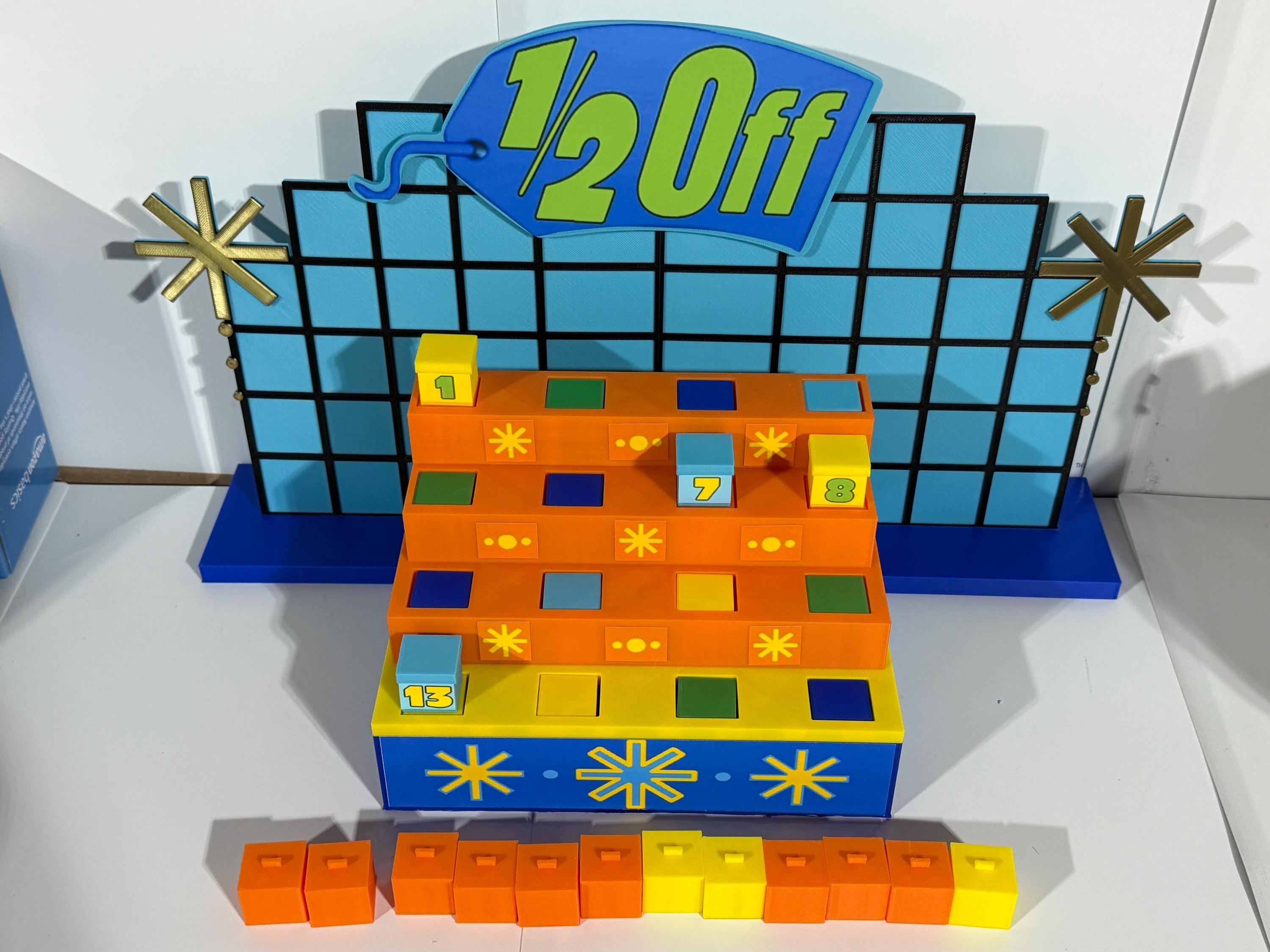 Price is Right 1/2 Off Pricing Game – 3D Printed Miniature