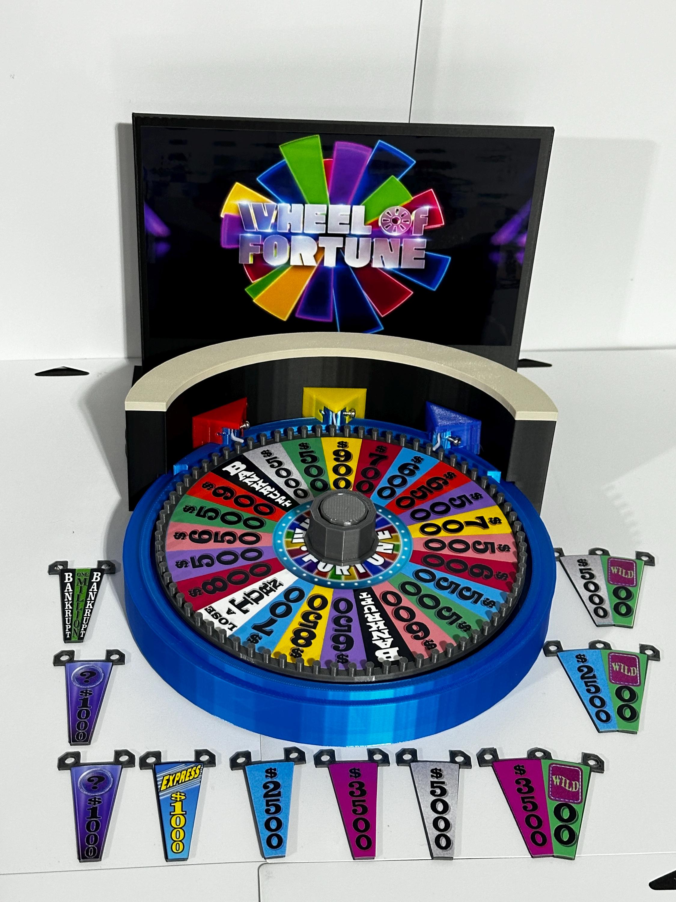 Ultimate 2024 Wheel of Fortune Replica Set – 3D Printed