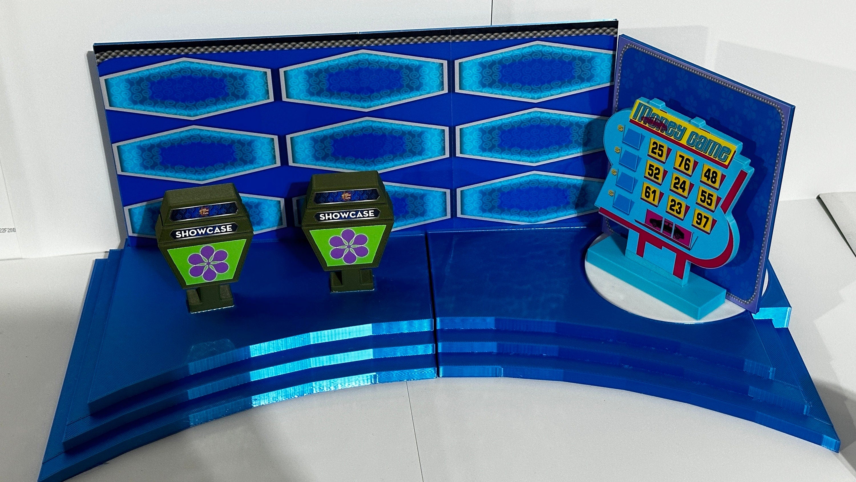 Price is Right Stage, Showcase & Turntable Playset – 3D Printed