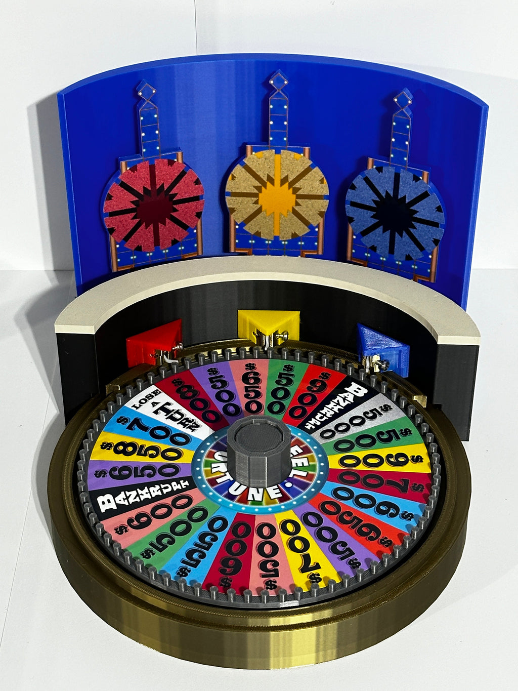 Ultimate Wheel of Fortune Replica Set – Custom Color & Era – 3D Printed