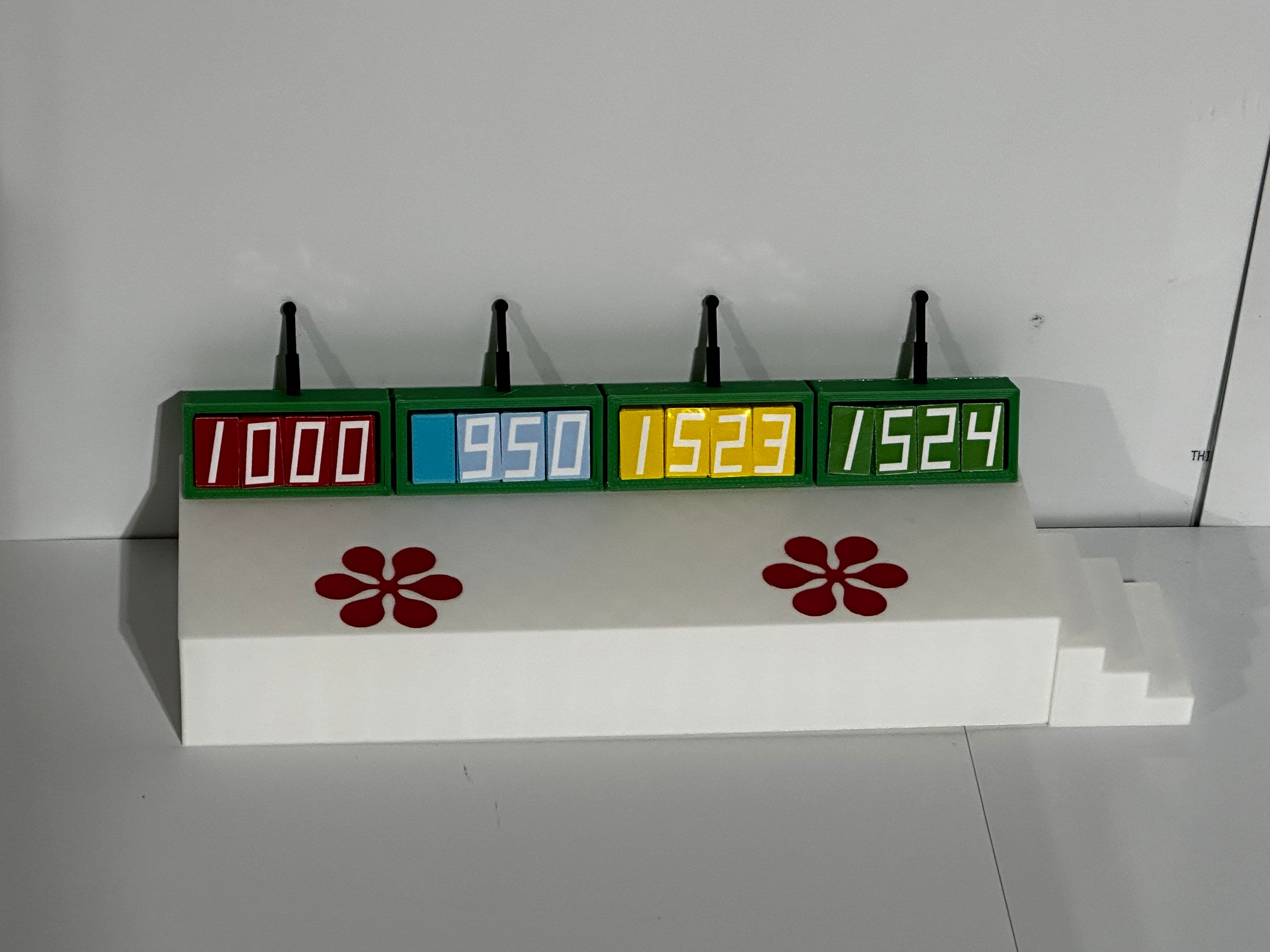 Price is Right Contestant's Row – Bidder's Row One Bid, 3D Printed