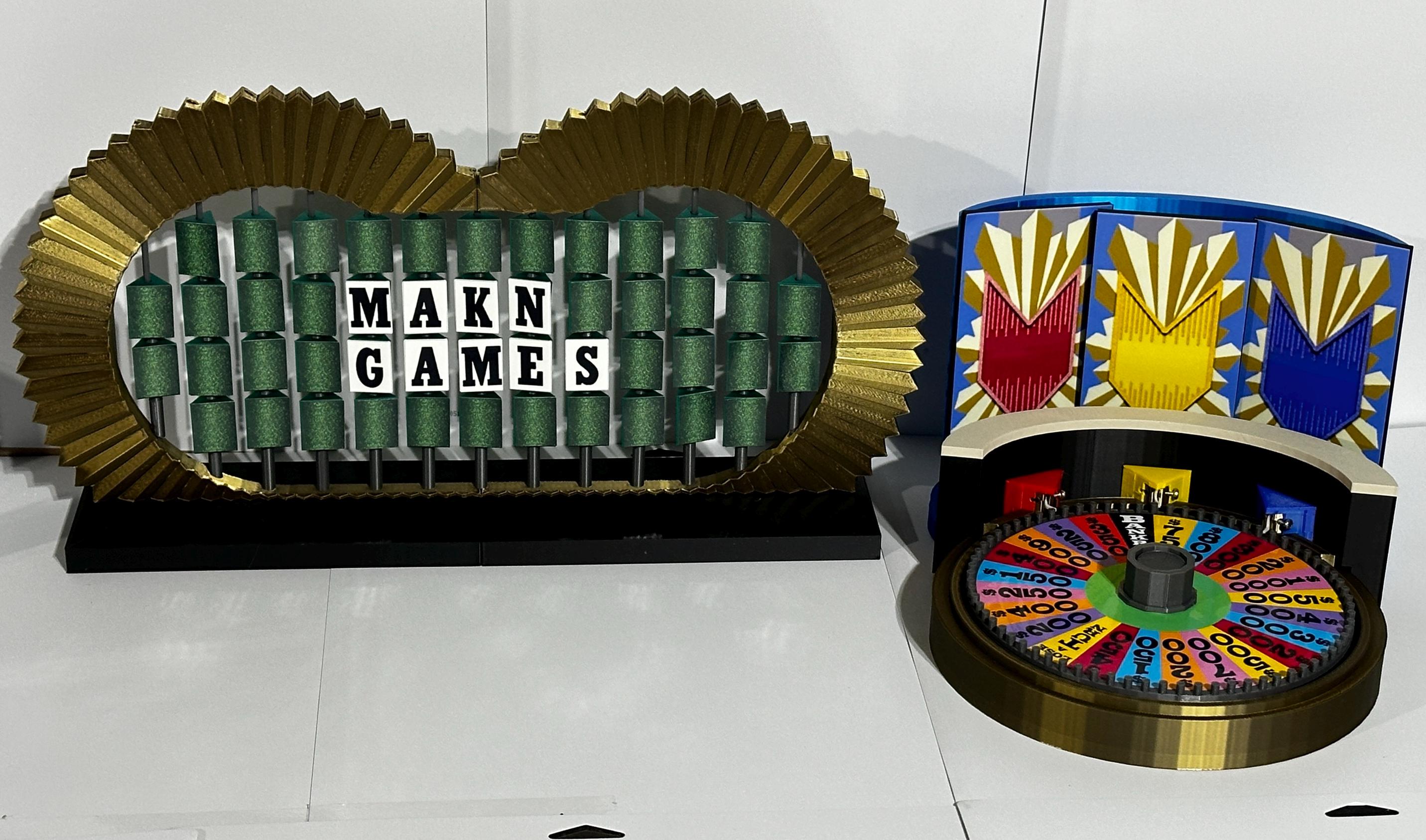 1990 Wheel of Fortune Replica Set – Puzzle Board, Wheel & Bonus Round