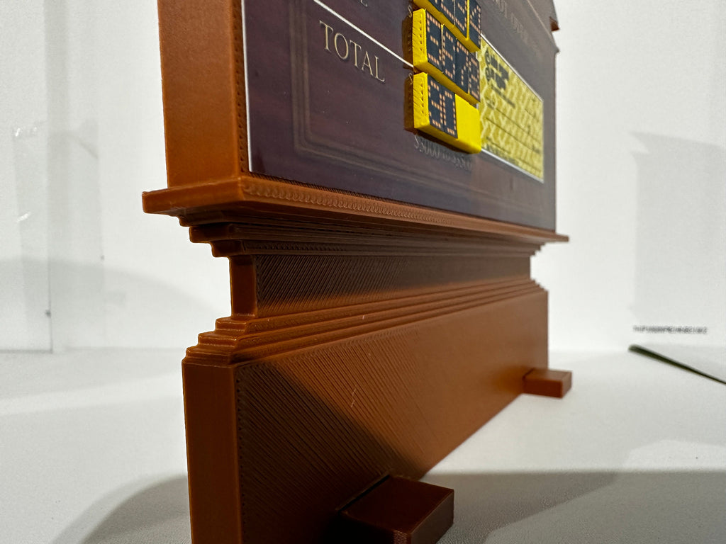 Price is Right Blank Check Pricing Game – 3D Printed Miniature