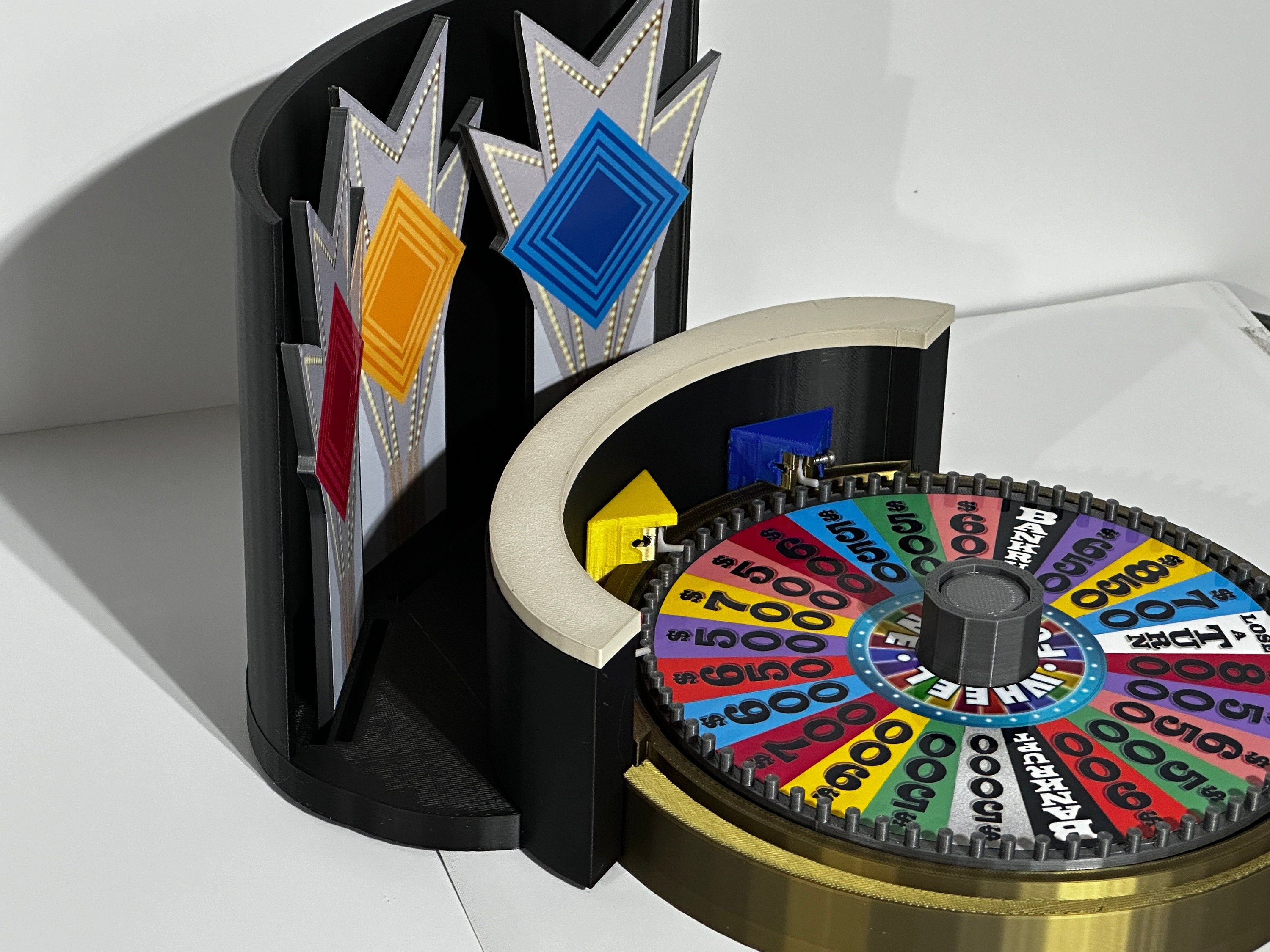 Ultimate Wheel of Fortune Replica Set – Custom Color & Era – 3D Printed