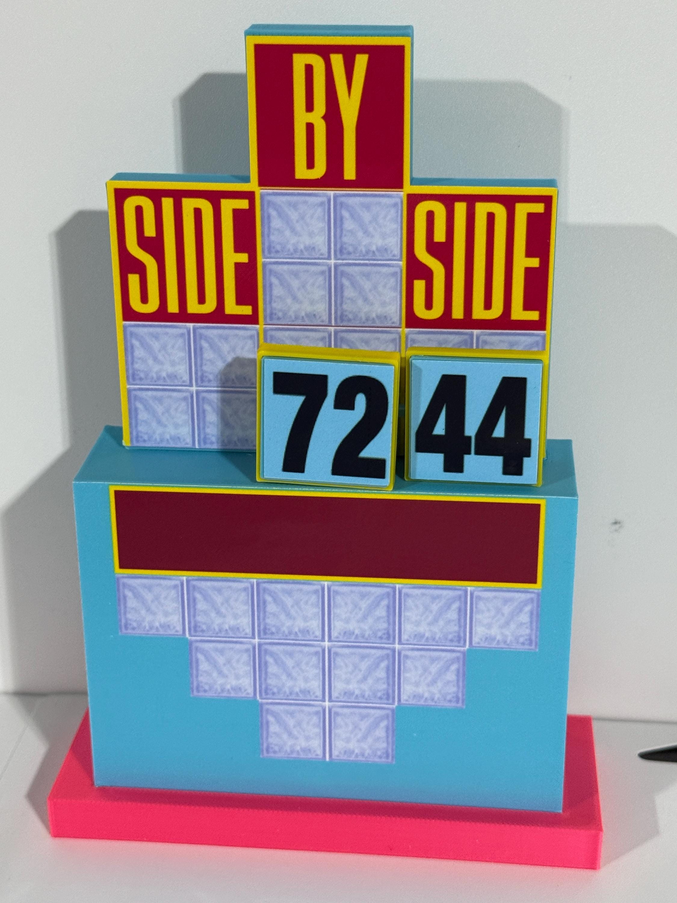 Price is Right Side By Side Pricing Game – 3D Printed Miniature