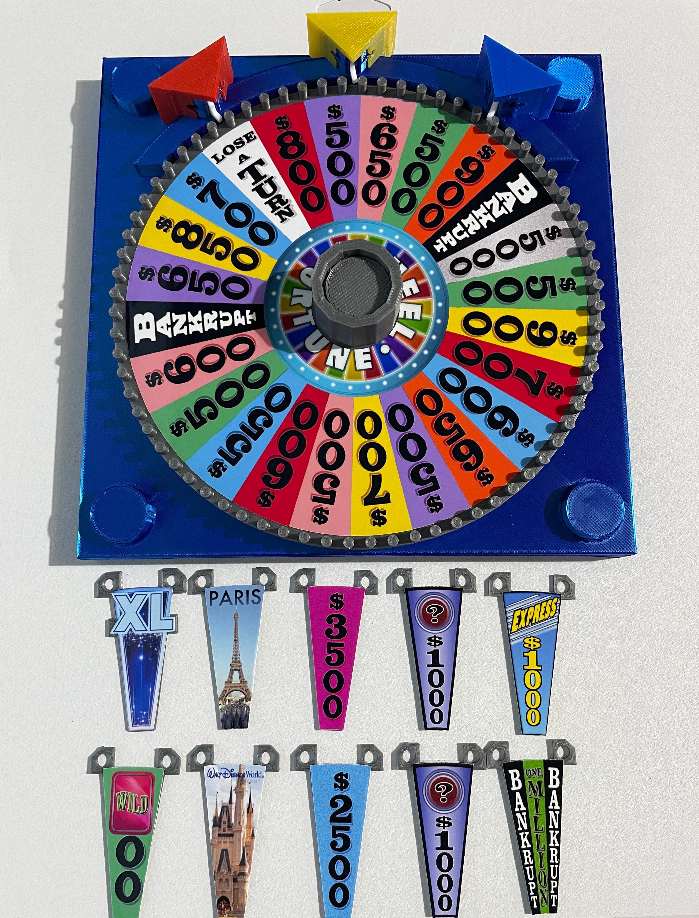 Deluxe Wheel of Fortune Wheel Set - www.facebook.com/AandM3DPrints/