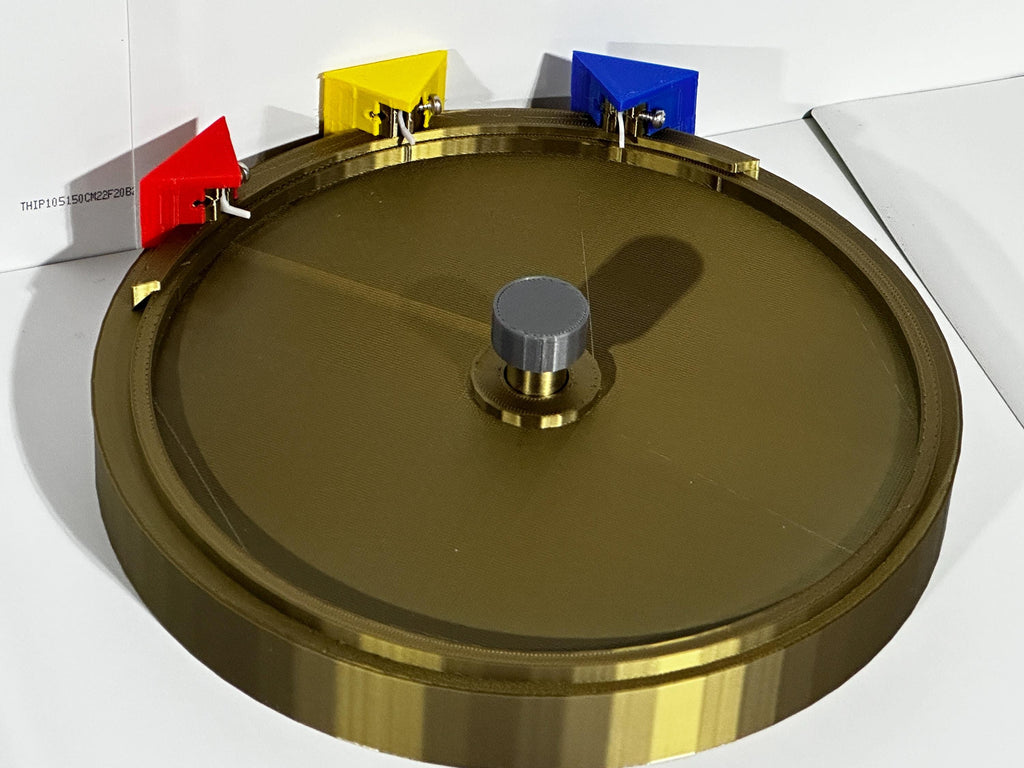 2024 Wheel of Fortune Spinner with Round Raised Base – 3D Printed Replica