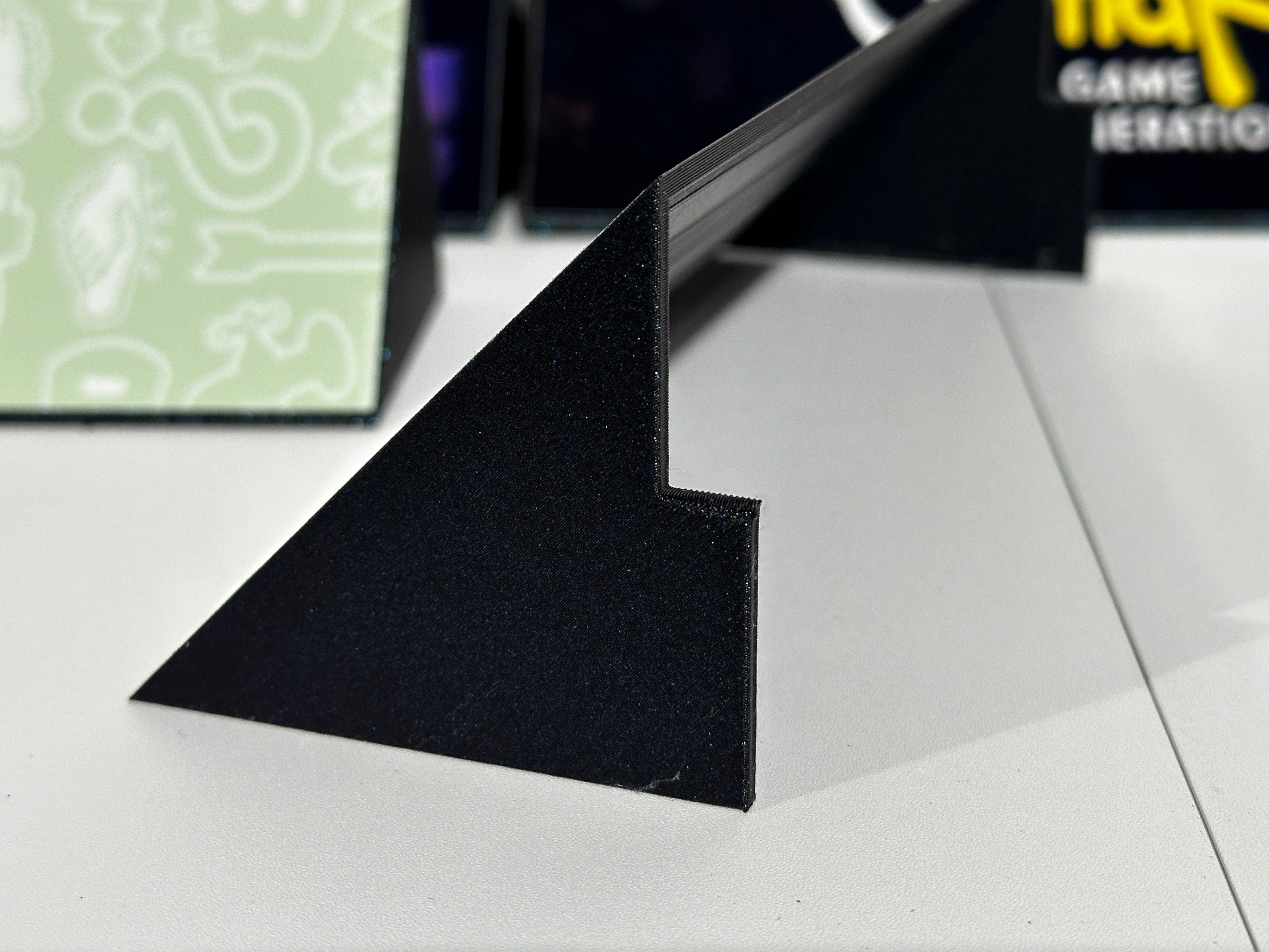 Arcade 1up - Infinity Game Table - **Card Hider Shield, set of 6.** - 7.75 inches long x 3 inches tall x 3 inches wide www.makngames.com