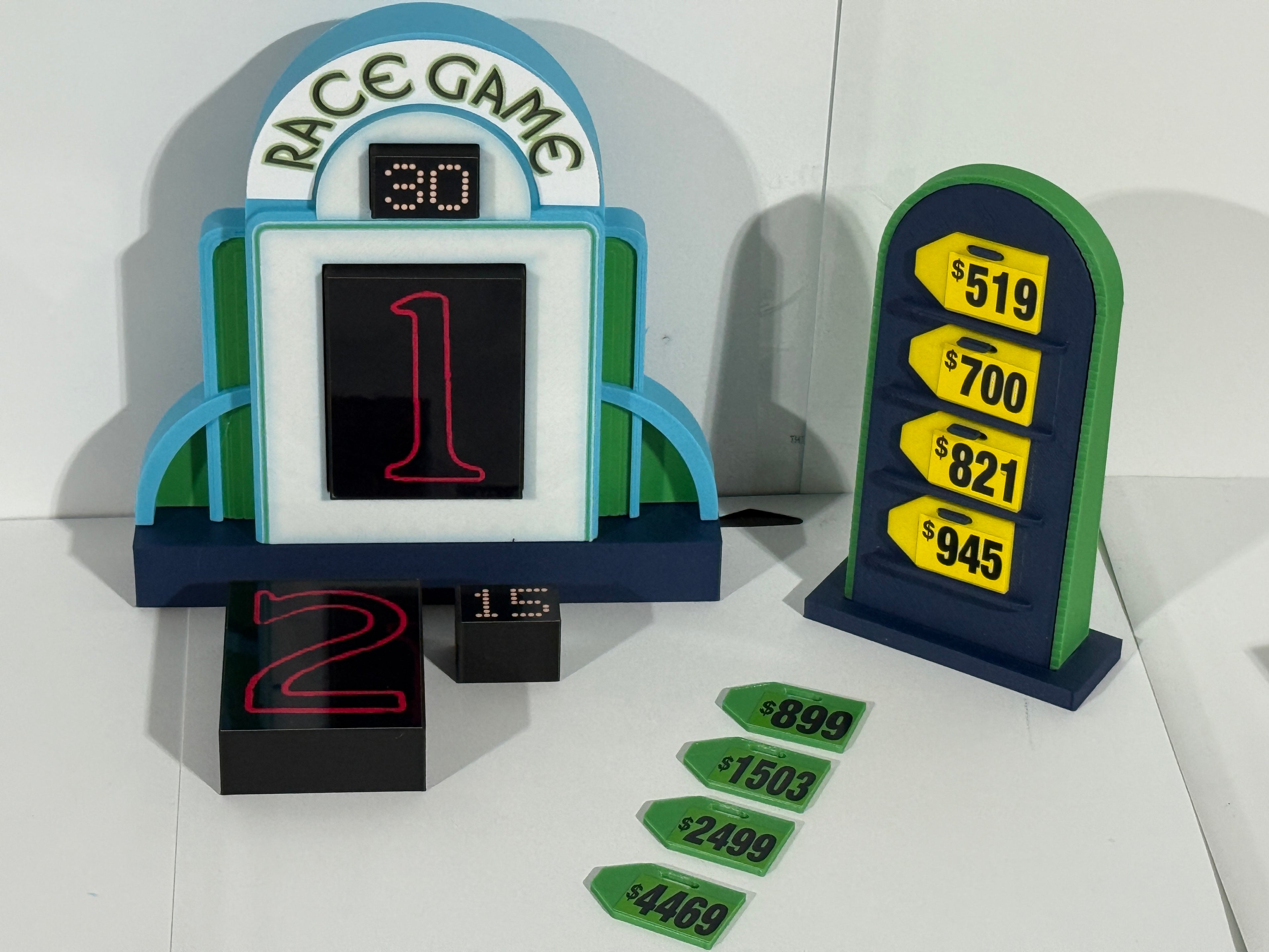 Price is Right Race Game Pricing Game – 3D Printed Miniature