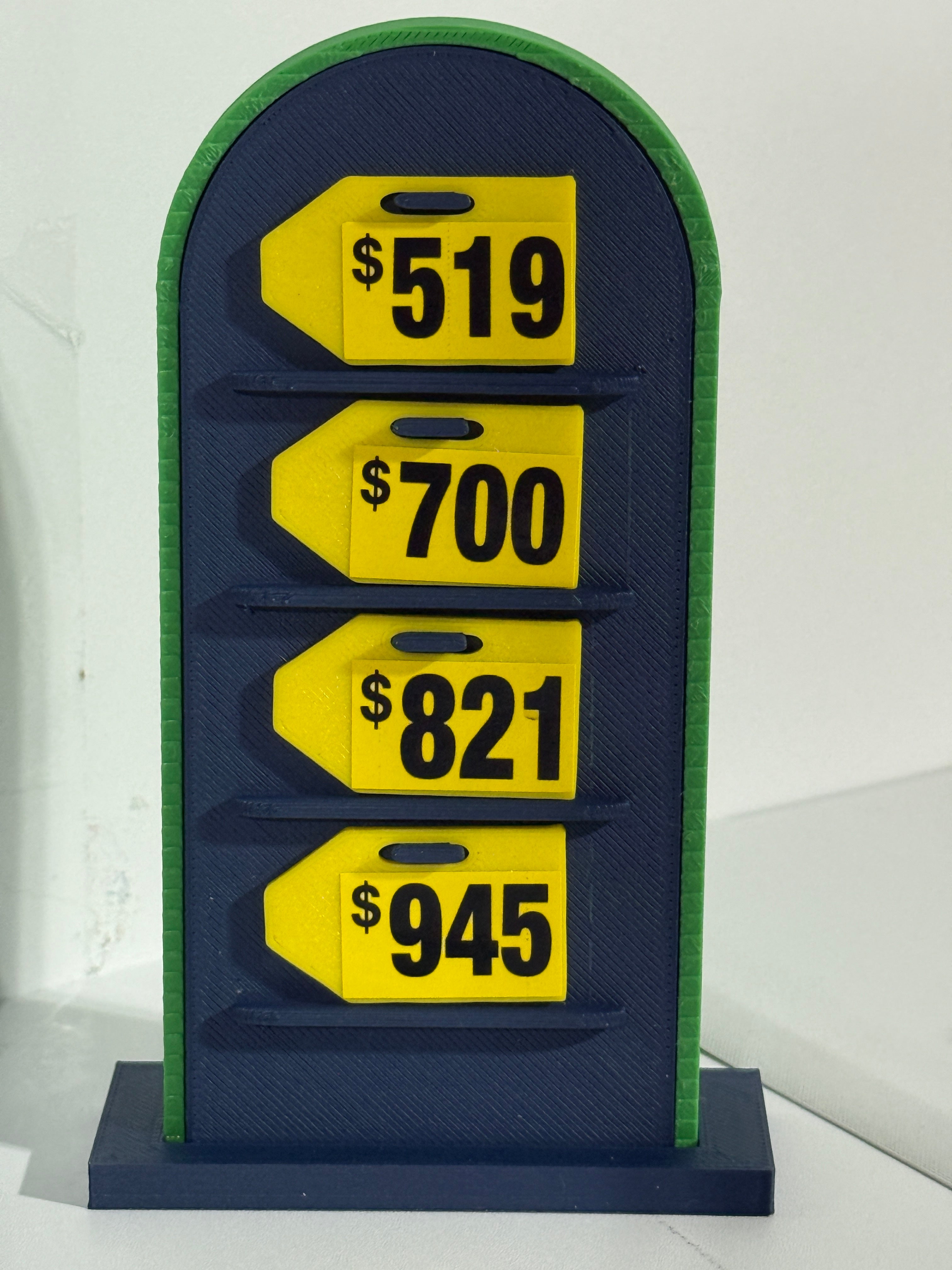 Price is Right Race Game Pricing Game – 3D Printed Miniature