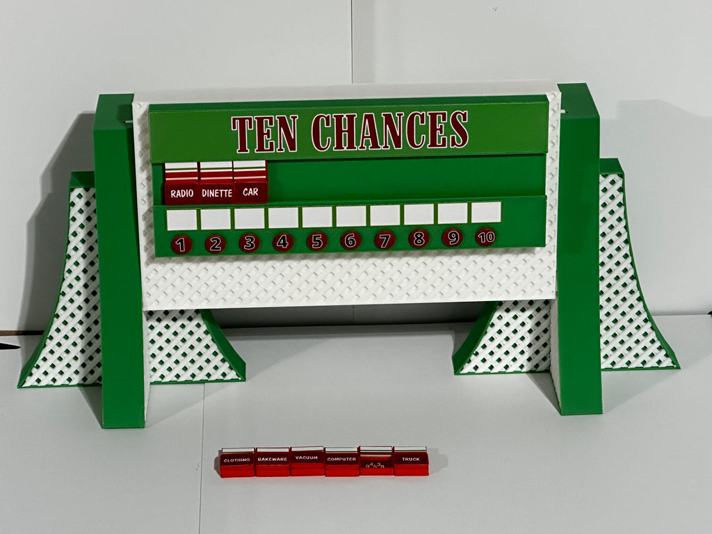 Price is Right Ten Chances Pricing Game – 3D Printed Miniature
