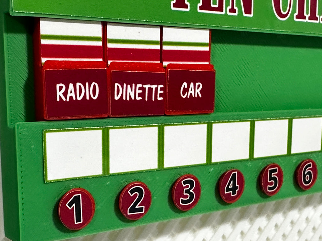 Price is Right Ten Chances Pricing Game – 3D Printed Miniature