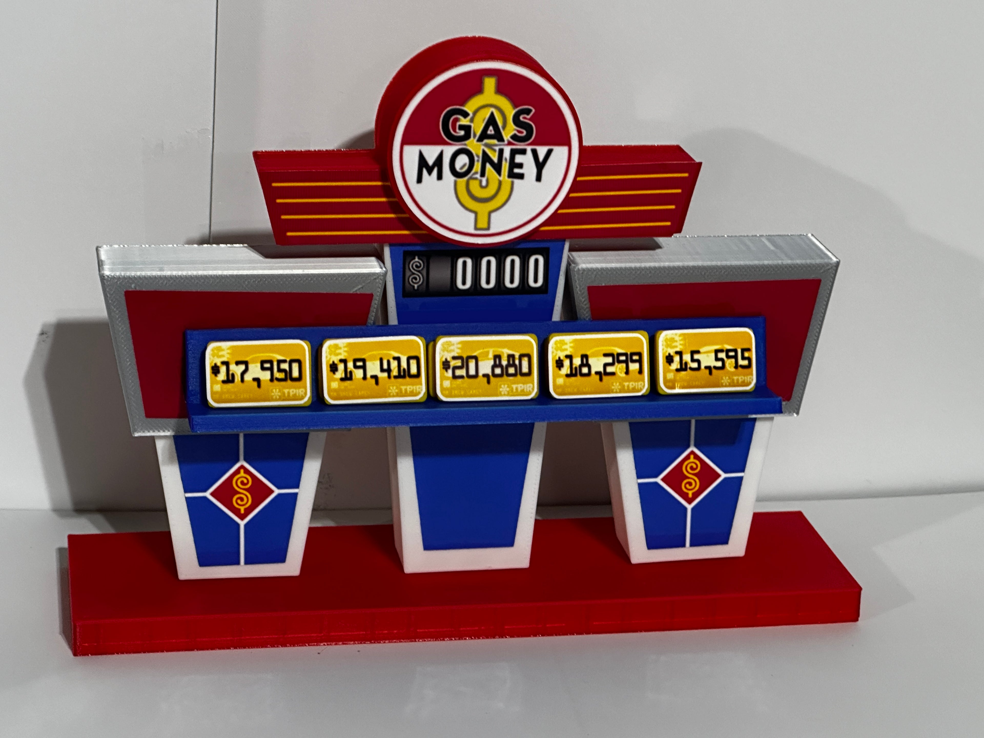 Price is Right Gas Money Pricing Game – 3D Printed Miniature
