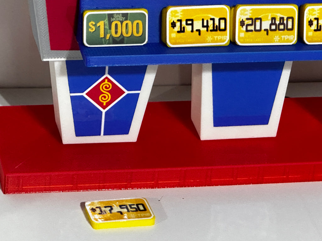 Price is Right Gas Money Pricing Game – 3D Printed Miniature