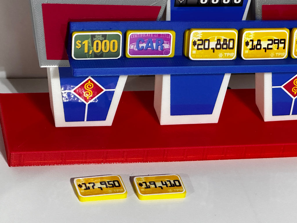Price is Right Gas Money Pricing Game – 3D Printed Miniature