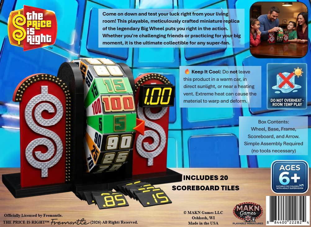 The Price Is Right Showcase Showdown Wheel